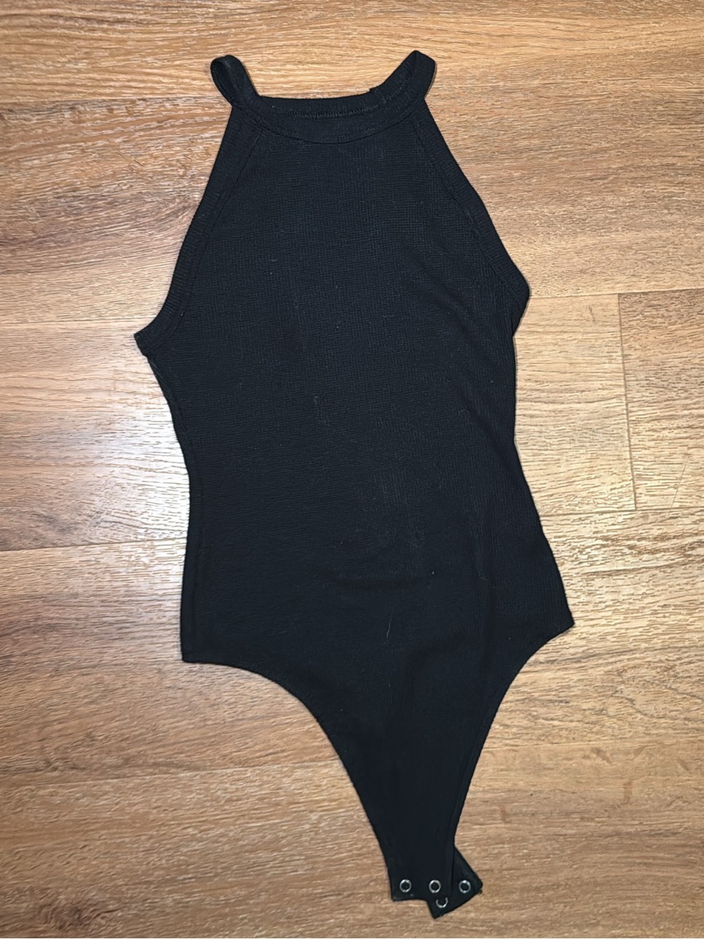 Black waffle Bodysuit